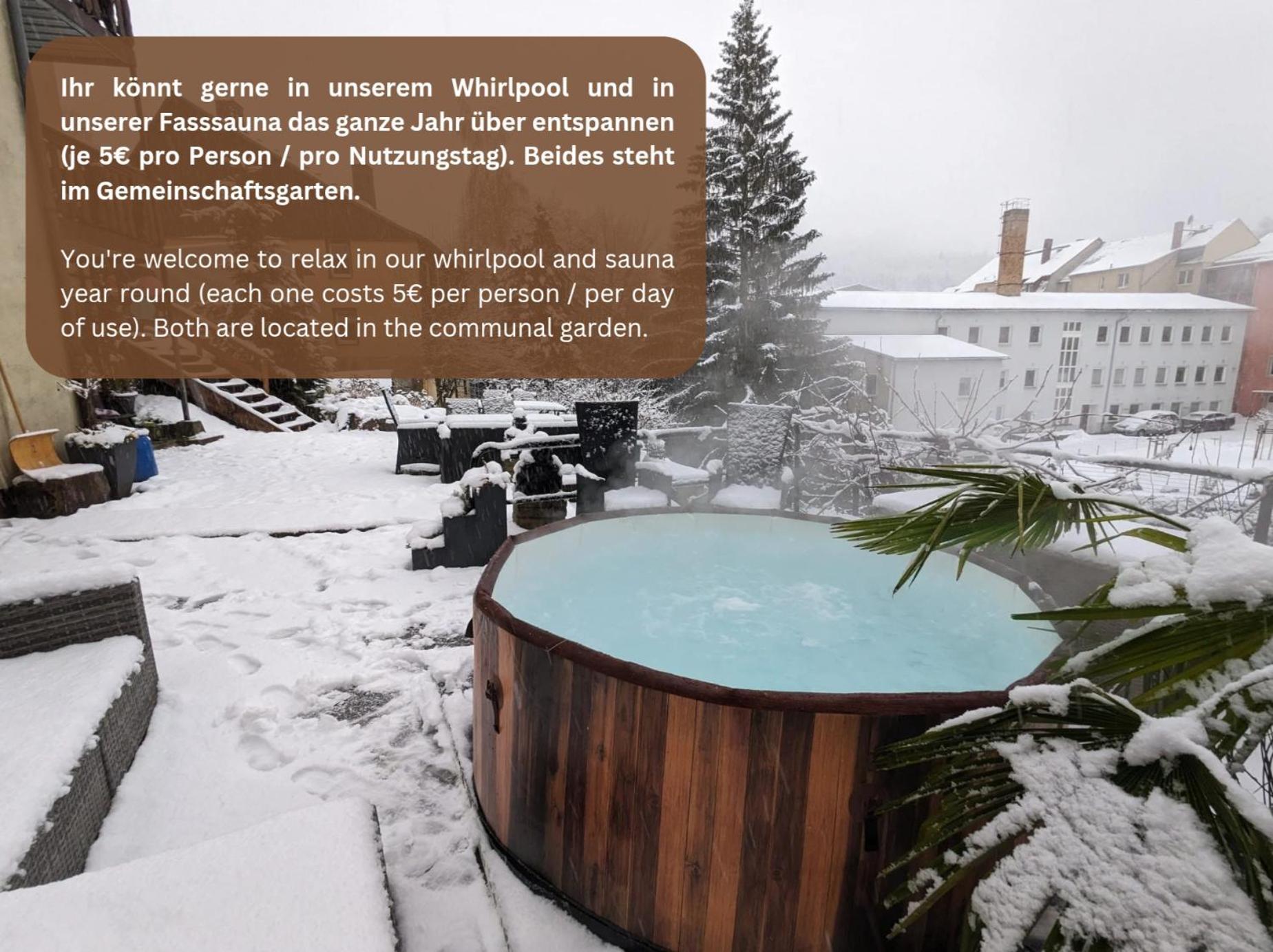 Hw1 - Urlaubsmagie - Sauna&Whirlpool Zum Entspannen Sebnitz Esterno foto